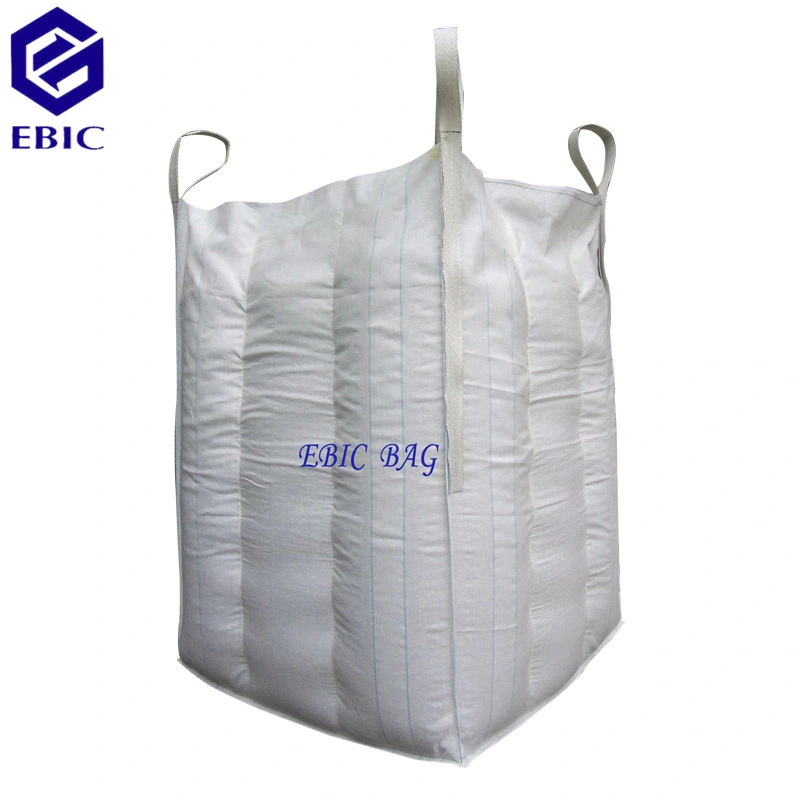 PP Building Sand Fertilizer Cement Baffle Super Sack Ton Jumbo Bulk Ventilated Firewood Mesh Packing Woven Big Bag