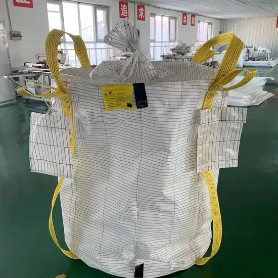 1 tonne Jumbo /Big /FIBC /Vrac /1000kg /1500kg /2000kg /Déflecteur Q/ Grand conducteur/ Antistatique/Super sac en plastique